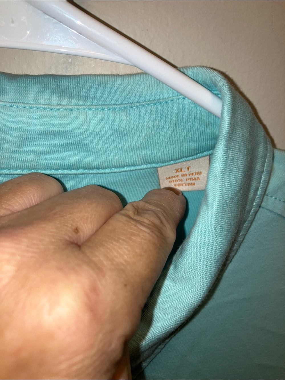 Tommy Bahama Pale Aqua Men’s Polo with Chest Pocket
XLT - Picture 4 of 4